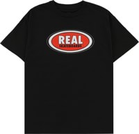 Real Oval T-Shirt - black/red