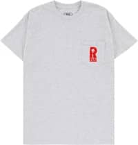 Real Hydrant Pocket T-Shirt - ash/red