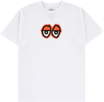 Krooked Eyes LG T-Shirt - white/orange - view large