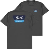 Brixton Linwood T-Shirt - heavy metal/navy