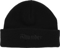 Thunder Script Beanie - black