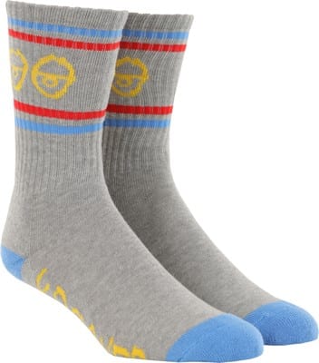 Krooked Eyes Sock - heather/yellow/blue/red - view large