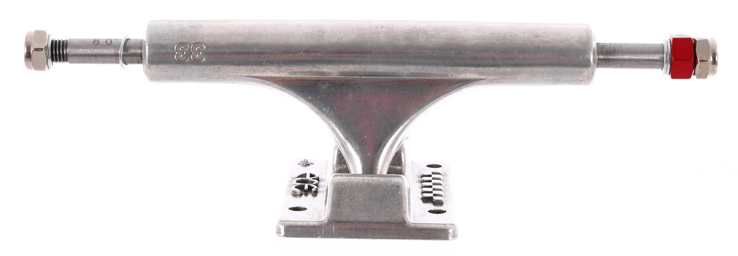 Ace AF-1 Low Hollow Kingpin Skateboard Trucks - polished silver 33