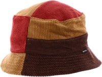Brixton Gramercy Packable Bucket Hat - dark brick/deep brown/medal bronze