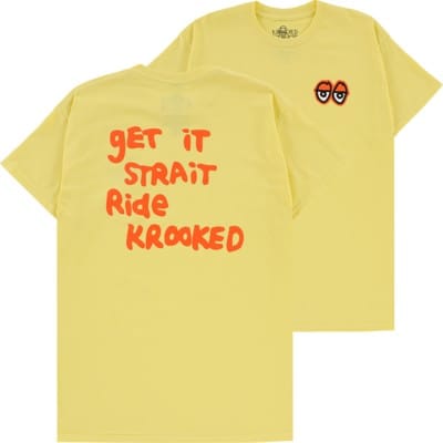 Krooked Strait Eyes T-Shirt - banana/orange - view large