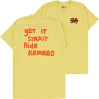 Krooked Strait Eyes T-Shirt - banana/orange