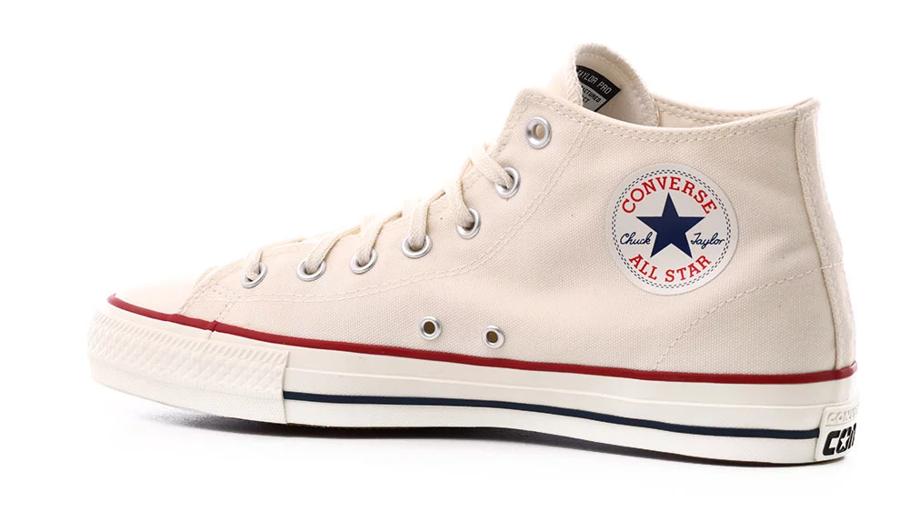Converse Chuck All Star Pro Mid Skate Shoes - egret/red/clematis blue - Free Shipping | Tactics