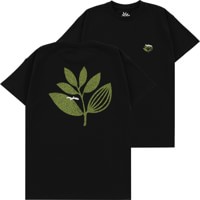 Magenta Grass Plant T-Shirt - black