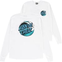 Santa Cruz Wave Dot L/S T-Shirt - white