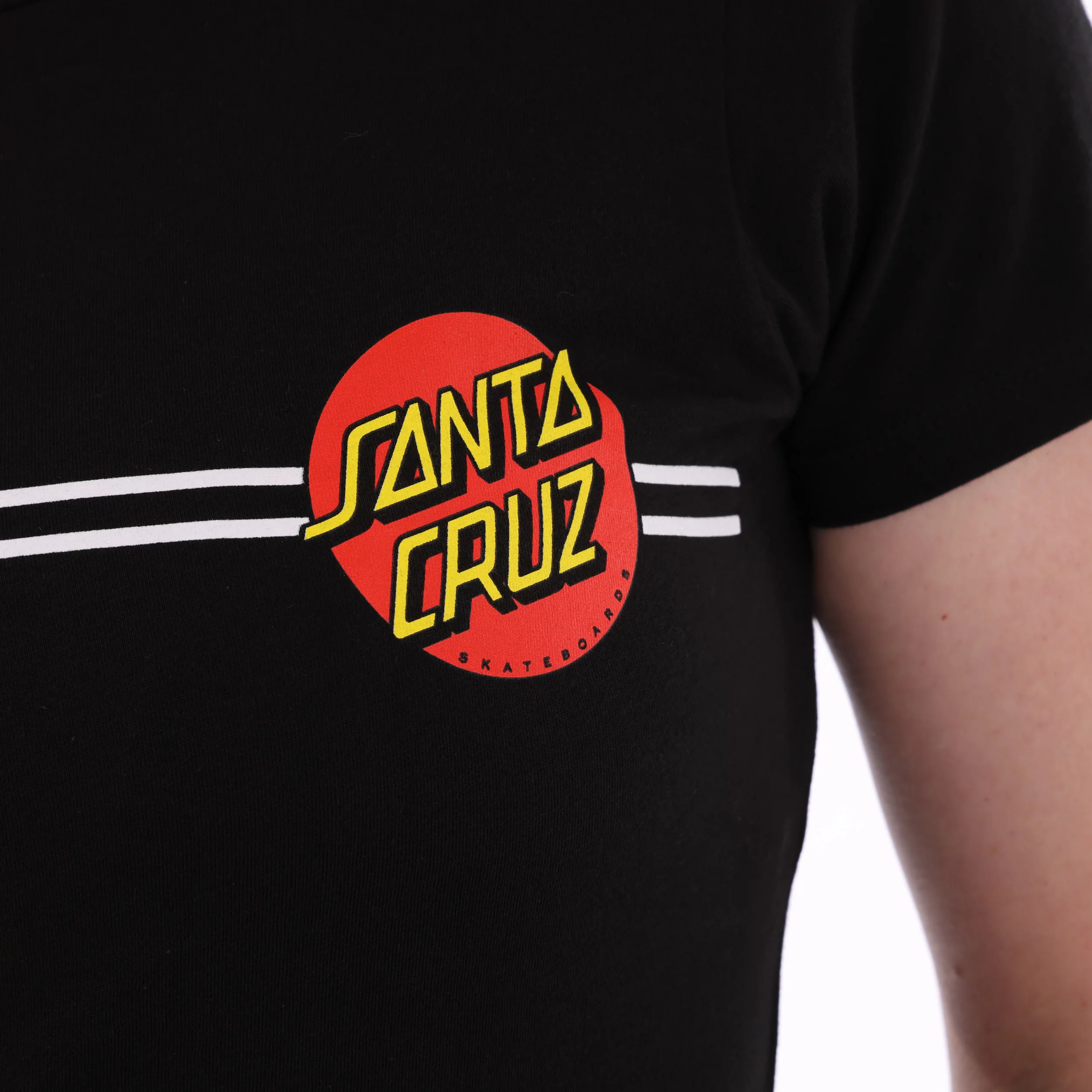T-shirt Noir Santa Cruz Neon Dot - Homme - Taille XL
