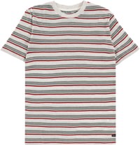 RVCA Ramshackle Micro Stripe T-Shirt - snow white