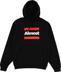 Almost Double Bar Hoodie - black
