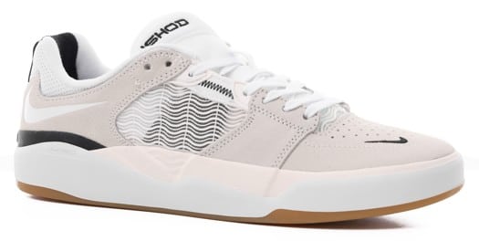 Nike SB Ishod Wair Skate Shoes - summit white/white-summit white-black - view large
