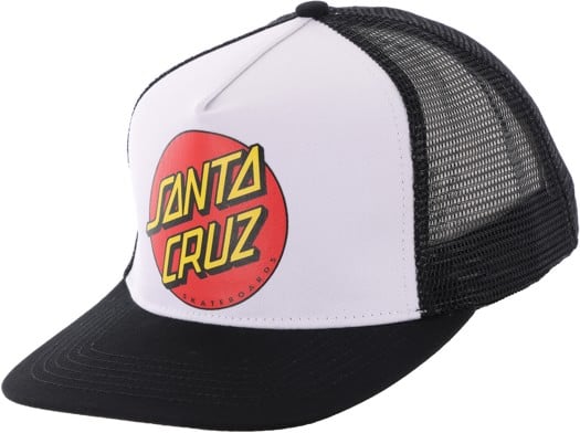 Santa Cruz Classic Dot Trucker Hat - black/white - view large