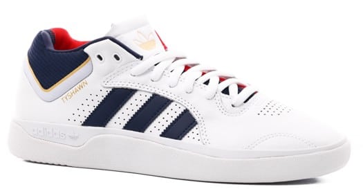 Adidas Tyshawn Pro Skate Shoes - footwear white/collegiate navy/gold metallic - view large