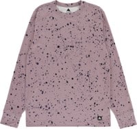 Burton Midweight Base Layer Crewneck Shirt - elderberry spatter