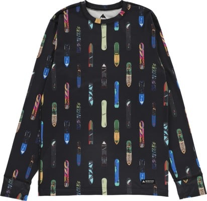 Burton Midweight Base Layer Crewneck Shirt - history of sb black - view large