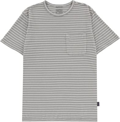 Patagonia Trail Harbor Pocket T-Shirt - meiners stripe: salt grey - view large