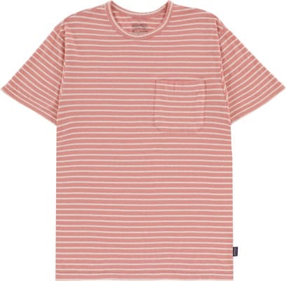 Patagonia Trail Harbor Pocket T-Shirt - meiners stripe: sunfade pink - view large