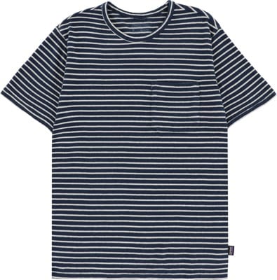 Patagonia Trail Harbor Pocket T-Shirt - meiners stripe: tidepool blue - view large