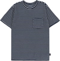 Patagonia Trail Harbor Pocket T-Shirt - meiners stripe: tidepool blue
