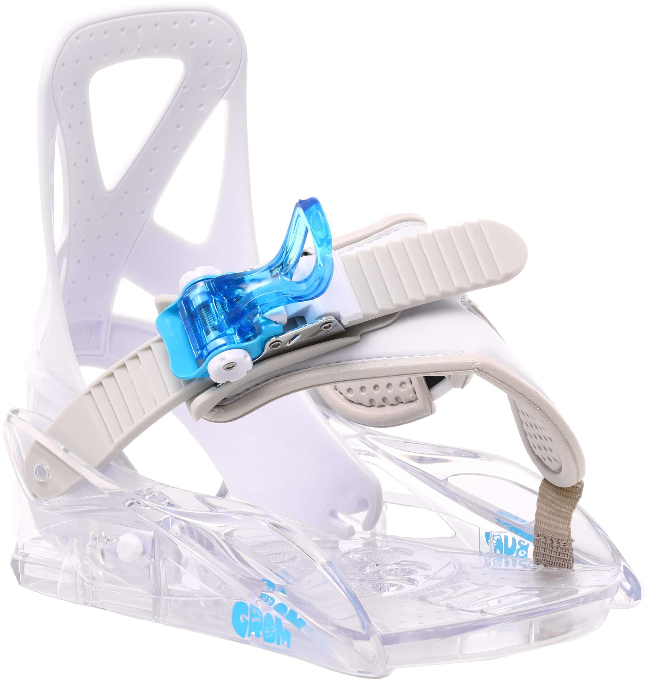 Burton Kids Grom Disc Snowboard Bindings 2024 - white | Tactics