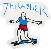 Thrasher Gonz Logo Sticker - white