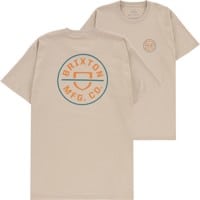 Brixton Crest II T-Shirt - cream/orange