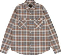 Brixton Bowery Summer Weight Flannel Shirt - blue/orange