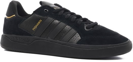 Adidas Tyshawn Low Skate Shoes - core black/core black/gold metallic - view large
