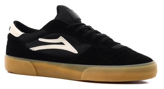 Lakai Cambridge Skate Shoes - black/glow suede - view large