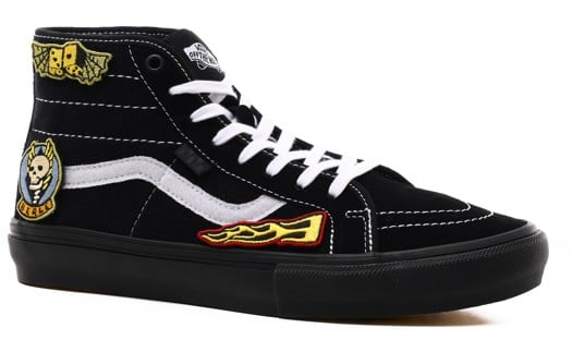 Vans Skate Sk8-Hi Decon Shoes - (elijah berle) black/black - view large