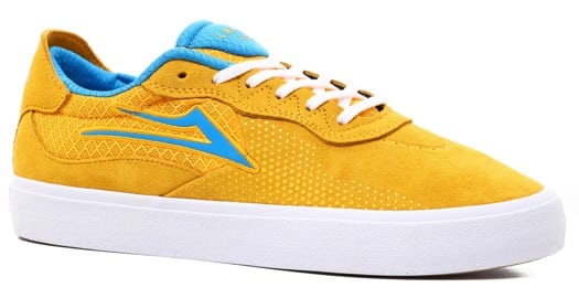 Lakai Essex Skate Shoes (Closeout) - gold blue suede - view large