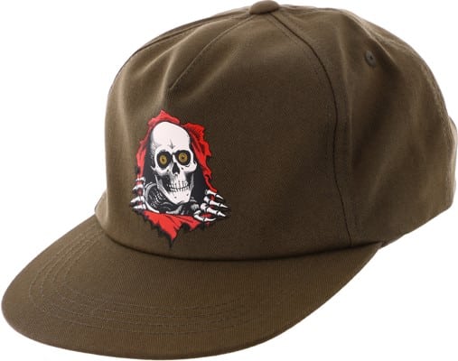 Powell Peralta Ripper Snapback Hat - military green - view large