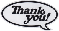 Thank You Logo Bubble Sticker