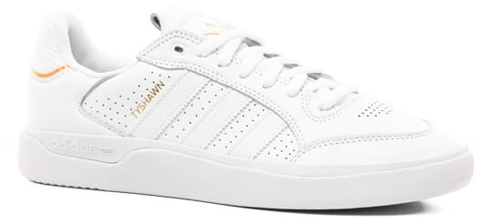 Adidas Tyshawn Low Skate Shoes - footwear white/footwear white/gold metallic - view large