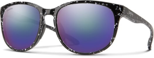 Smith Lake Shasta Polarized Sunglasses - black marble/chromapop polarized violet mirror lens - view large