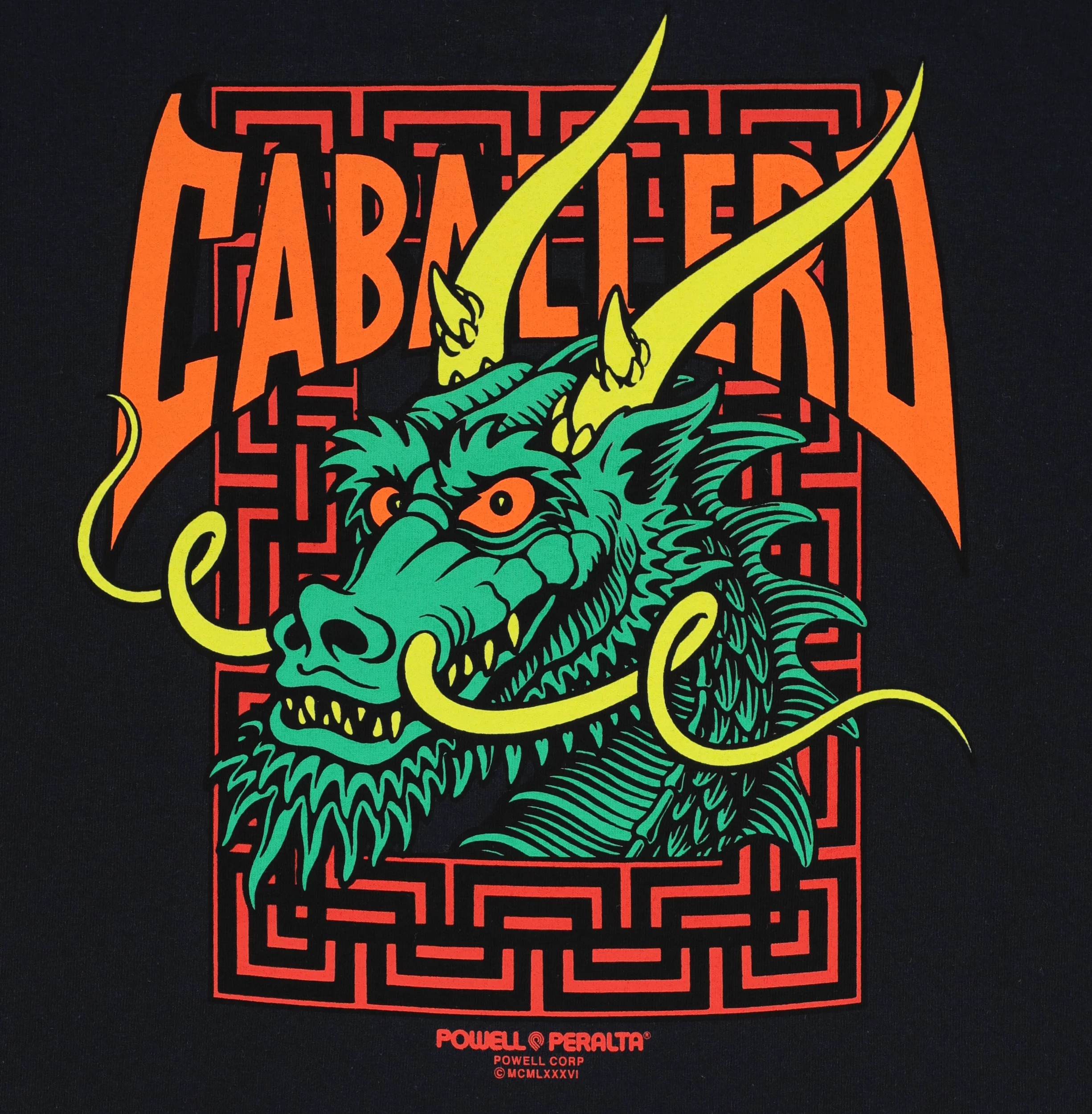 Powell Peralta Steve Caballero original dragon T-Shirt en Noir 