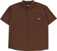 Polar Skate Co. Mitchell Poplin S/S Shirt - brown