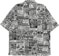 Polar Skate Co. Classifieds S/S Shirt - black/white - reverse