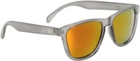 Glassy Deric Polarized Sunglasses - trans grey/red mirror polarized lens