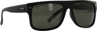 Dot Dash Sidecar Polarized Sunglasses - black satin/grey polarized lens