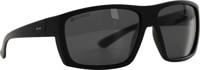 Dot Dash Shizz Polarized Sunglasses - black satin/grey polarized lens