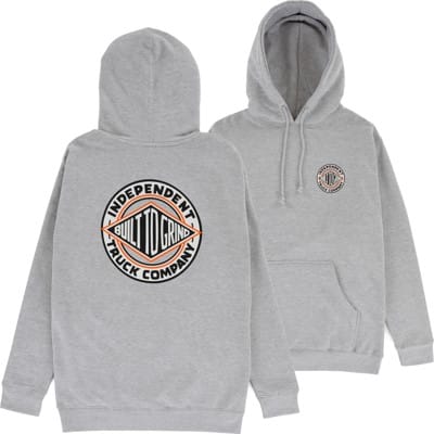 Independent BTG Summit Hoodie - grey heather/orange - view large