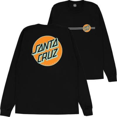 Santa Cruz Other Dot L/S T-Shirt - black/orange/mint - view large