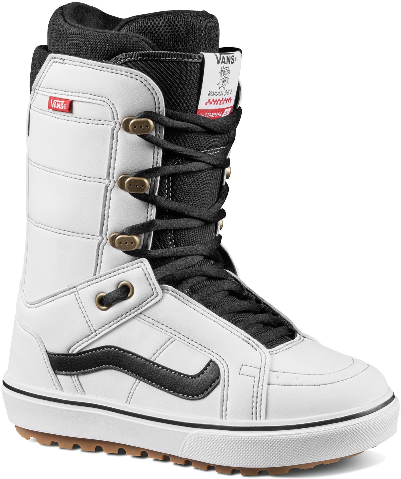 Vans Women's Hi-Standard OG Snowboard Boots 2023 - (kennedi deck) white