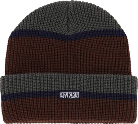 Baker Brand Logo Beanie - grey block - view large