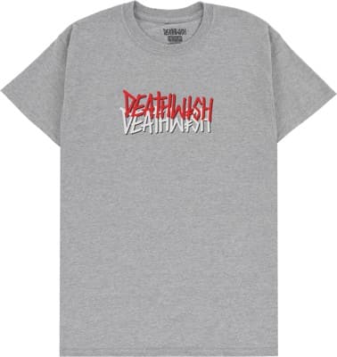Deathwish Off Set T-Shirt - heather grey - view large