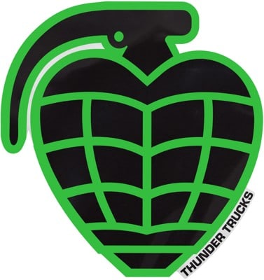 Thunder Grenade Diecut MD Sticker - black/green - view large