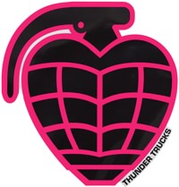 Thunder Grenade Diecut MD Sticker - black/pink